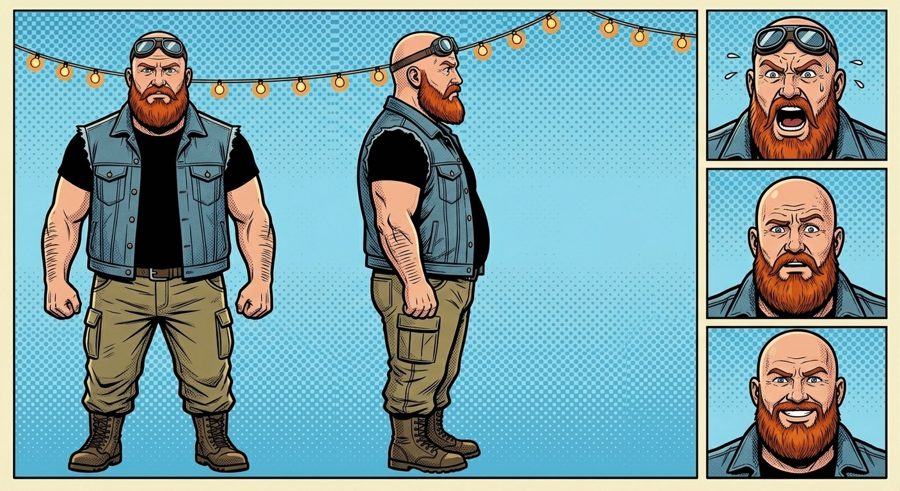 Figurenblatt Brock Callahan